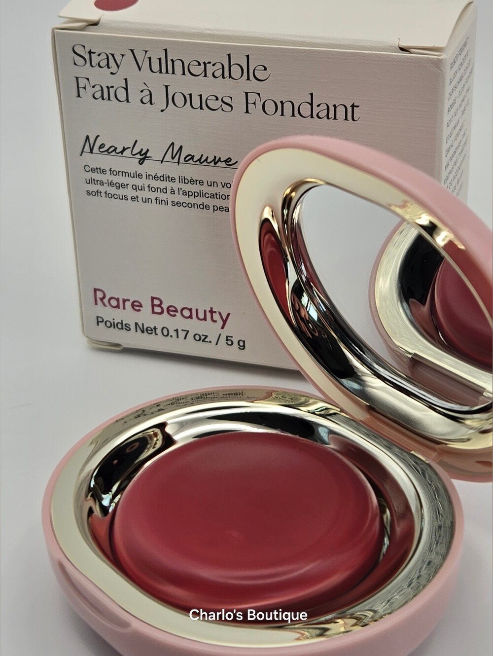 NIB Rare Beauty Stay Vulnerable Melting Blush - Nearly Mauve